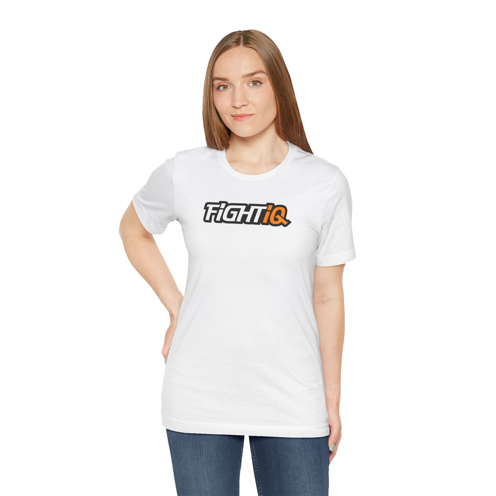 Fight IQ™ Signature Logo Tee - White