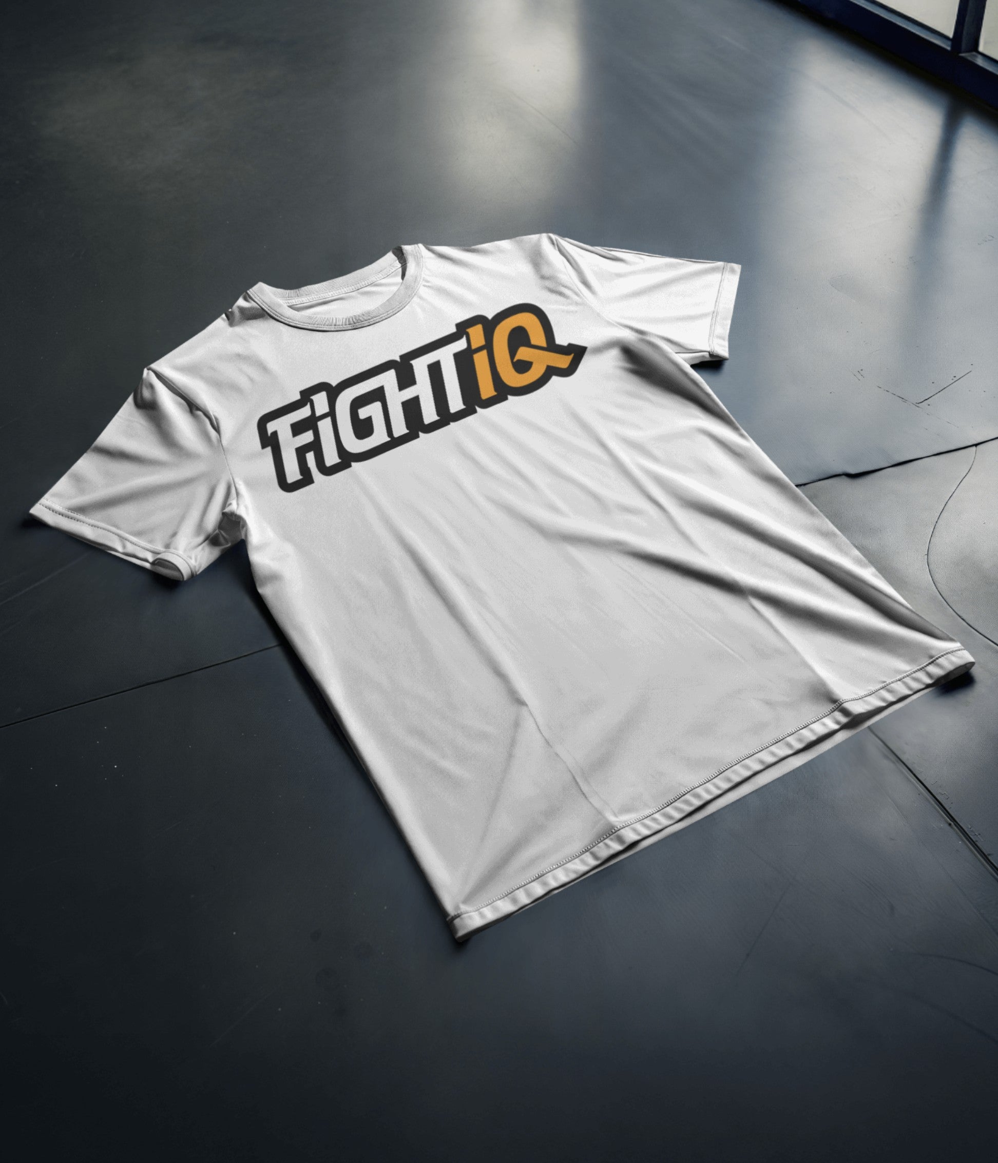 Fight IQ™ Signature Logo Tee – White